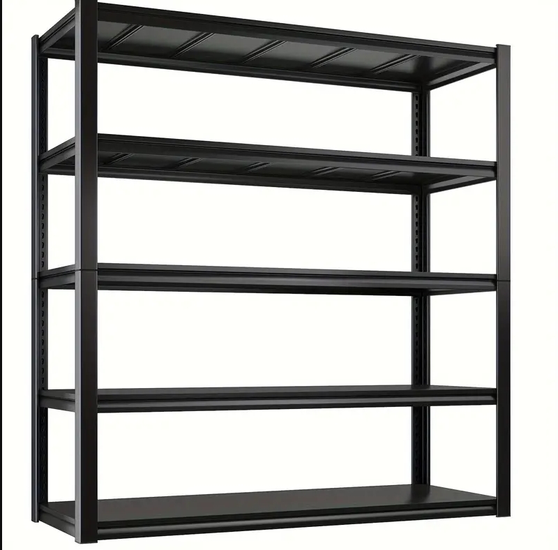 Industrial Strength Storage Solution: 5 Tier Adjustable Metal Garage Shelf