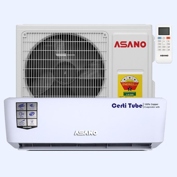 🎄Christmas Special Offer🔥75% off, today only!🔥Asano Energy Saving-Low Noise 1.5 HP - Split Air Conditioner- R410A Gas - White