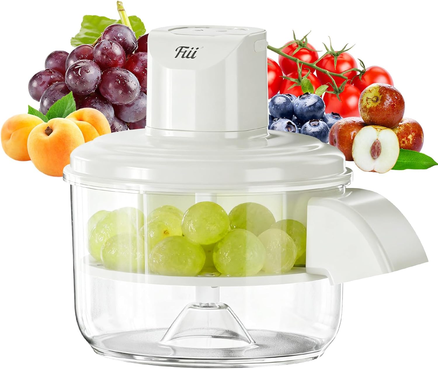 Electric Grape Peeling Machine – Automatic Peeler Skin Remover Tool for Small Fruits. 20s Fast Peeling Rechargeable Wireless, Easy Clean for Home & Commercial Use, Grape Garlic Cherry Tomato Peeler