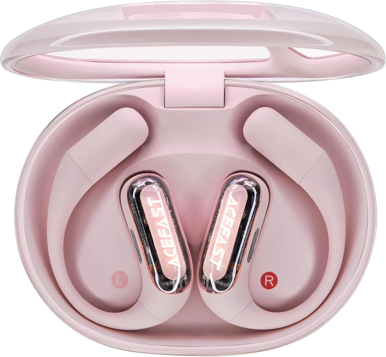 ACEFAST AceFit Pro Open-Ear Headphones, Night Safety Mode for Sports, Powerful Bass, 7.6g Ultra-Comfort, Bluetooth 5.4, 30H Playtime with Digital Display, IP54 Sports Earbuds for Running & Workouts