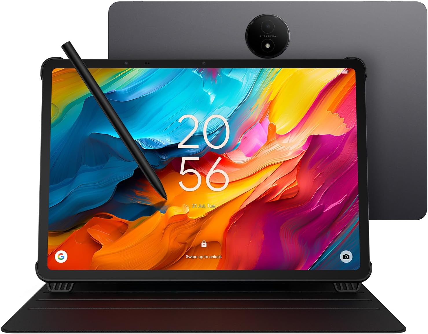 TCL NXTPAPER 14 Android Tablet, 14.3 Paper-Like Display Drawing Pad & Digital Notebook with 4096-Level Stylus & Flip Case, 8+8GB RAM, 256GB Storage, 10000mAh Battery, Multi-Window, Gray