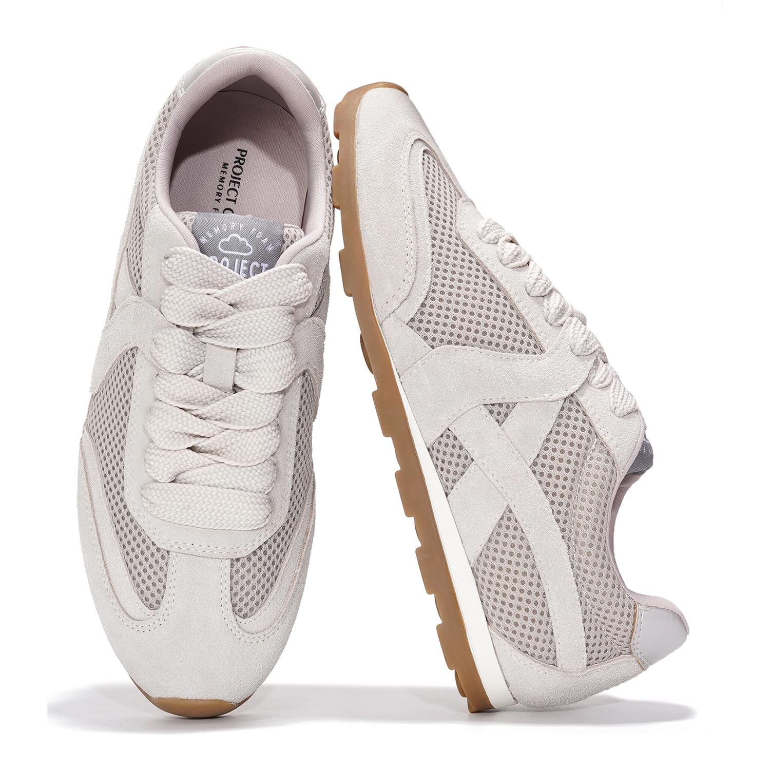Project Cloud | Tiger Genuine Leather Sneakers - Memory Foam Technology | Lightweight | Anti-Slip
