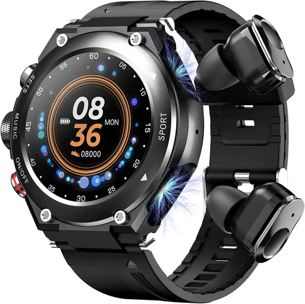 🔥Buy 1 Get 2 Free 🔥All-in-One Smart Watch With Bluetooth Earbuds