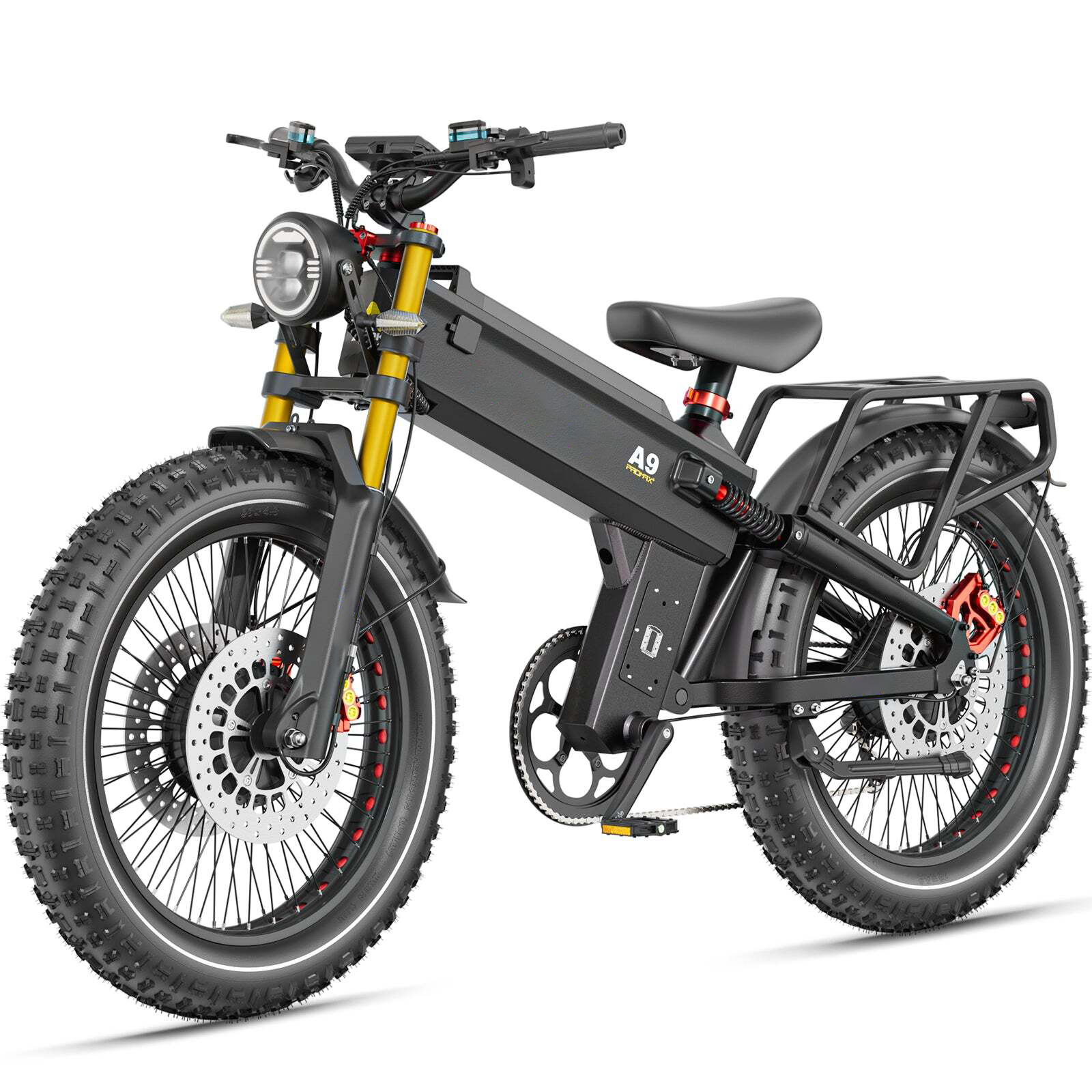🔥Last Day Limited To 50 Units Only $49.88🔥A9 Pro Max Fat Tire Dual Motor Ebike