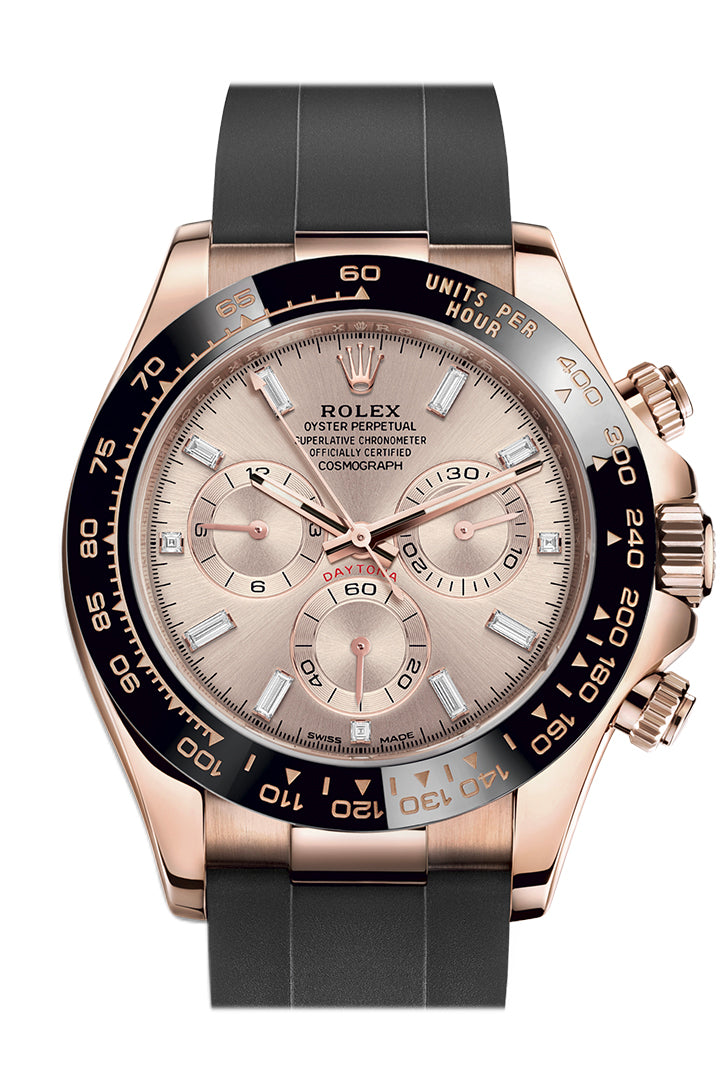 Cosmograph Daytona Rose Gold Sundust Diamond set Dial Oysterflex 116515LN