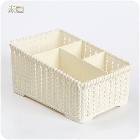 Bathroom Cosmetic Plastic Housekeeping Basket