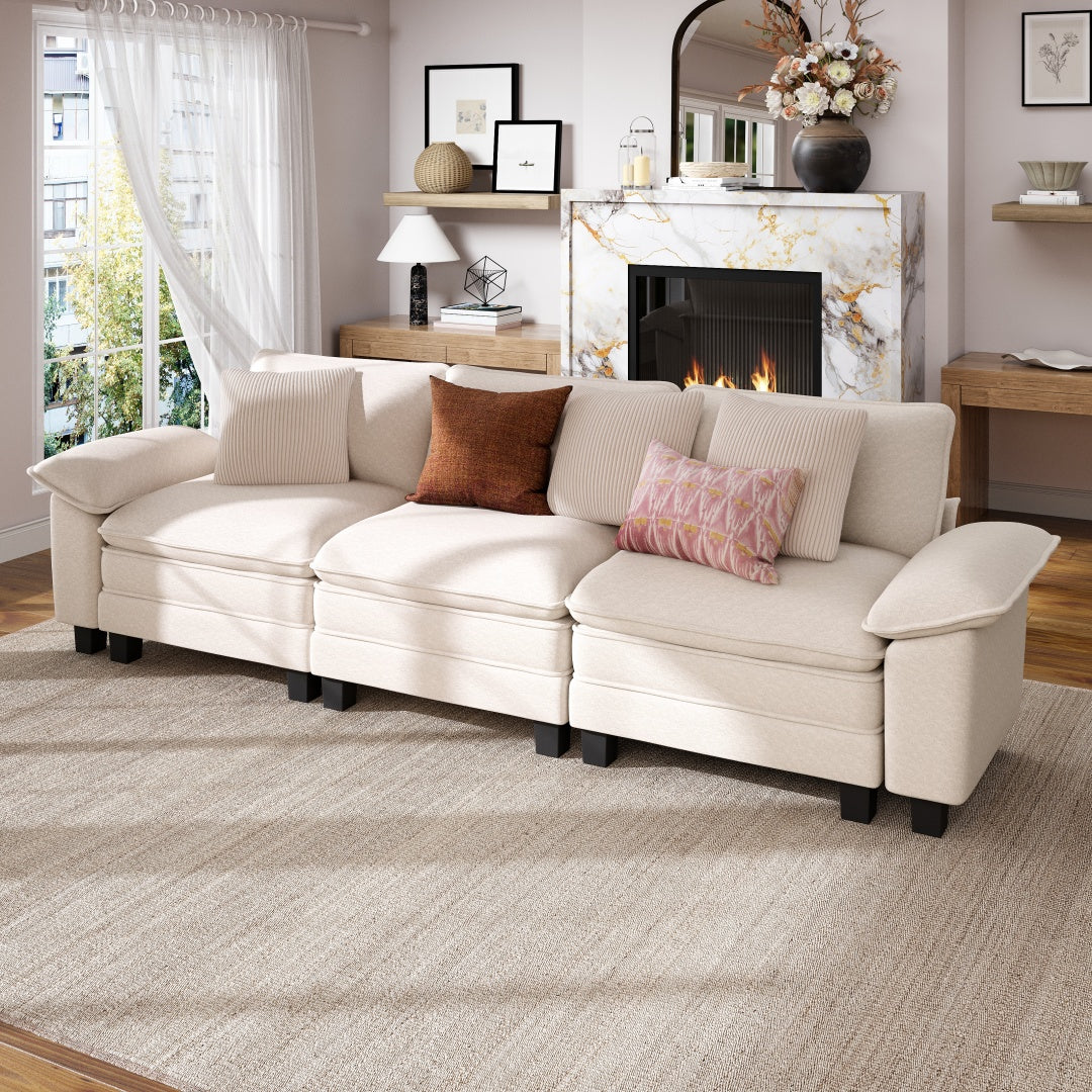 [Today's Specials] Phi Villa Living Room Modular Sectional Couch Chenille