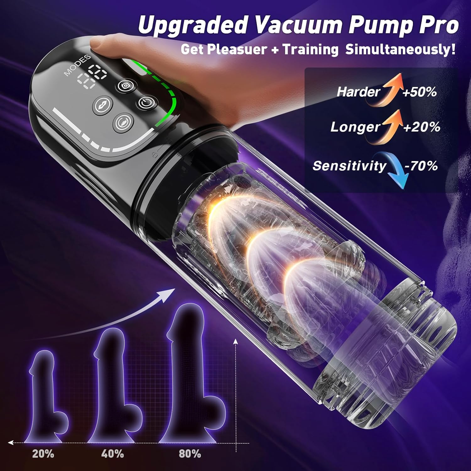 😍 Male Masturbator Penis Pump - Male Sex Toys for Men Sex Toy Pocket Pussy LCD with APP Stroker Adult Toys with 7 Thrusting 7 Rotating 5 Sucking Modes Vacuum Pumps & Enlargers🎁