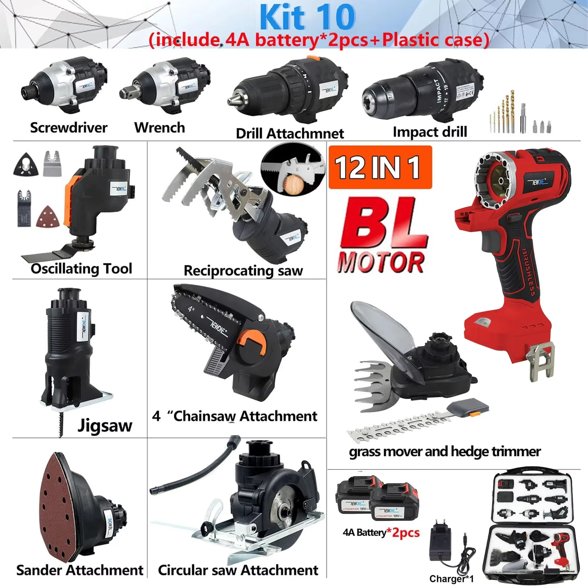 🔥 Hot Sale | All-in-One Rechargeable Brushless Electric Tool Set 🛠️