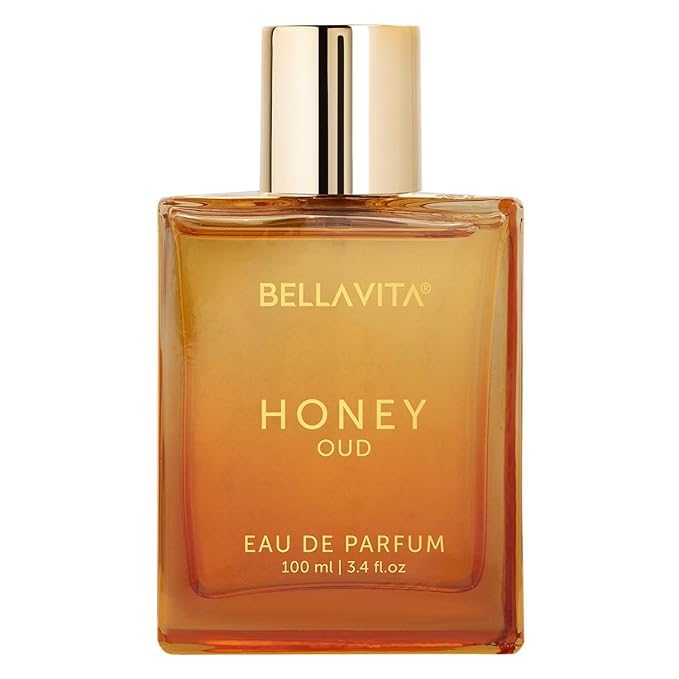 Bella Vita- Luxury Honey Oud Unisex Eau De Parfum With Bergamot, Patchouli, Vanilla Premium, Long Lasting Sweet & Spicy Liquid Fragrance - 3.4 fl oz, 100ml