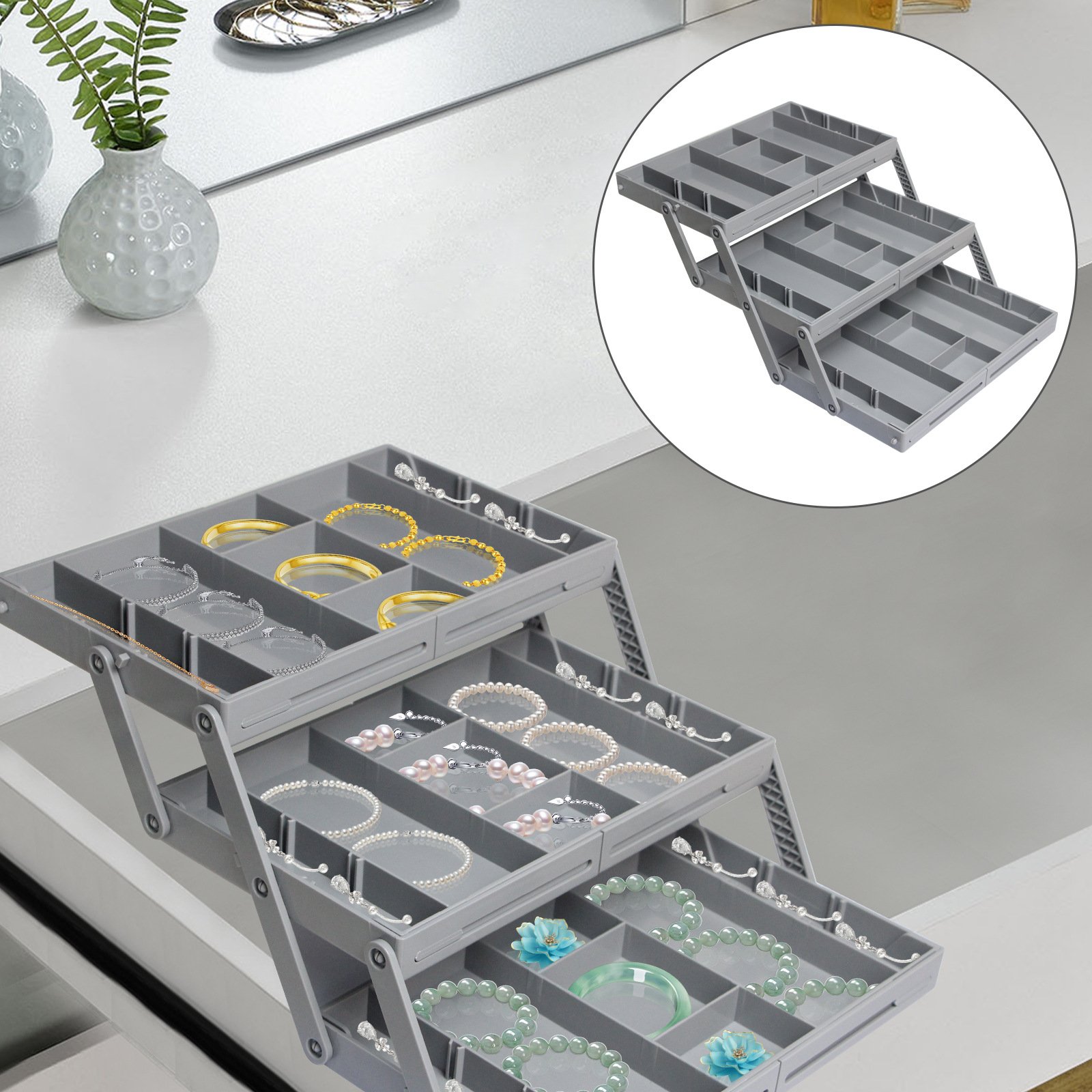 🔥Buy 1 Free 1🔥Multi-Level Smart Drawer Organizer