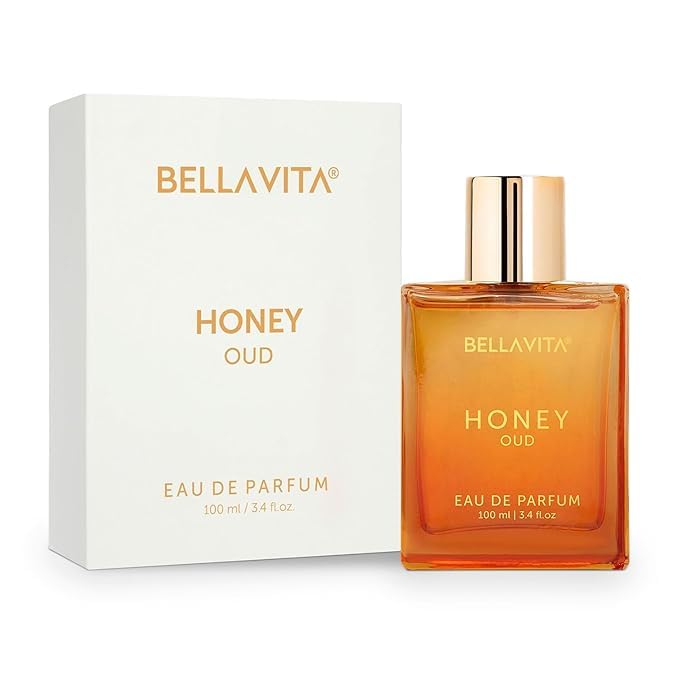 Bella Vita- Luxury Honey Oud Unisex Eau De Parfum With Bergamot, Patchouli, Vanilla Premium, Long Lasting Sweet & Spicy Liquid Fragrance - 3.4 fl oz, 100ml