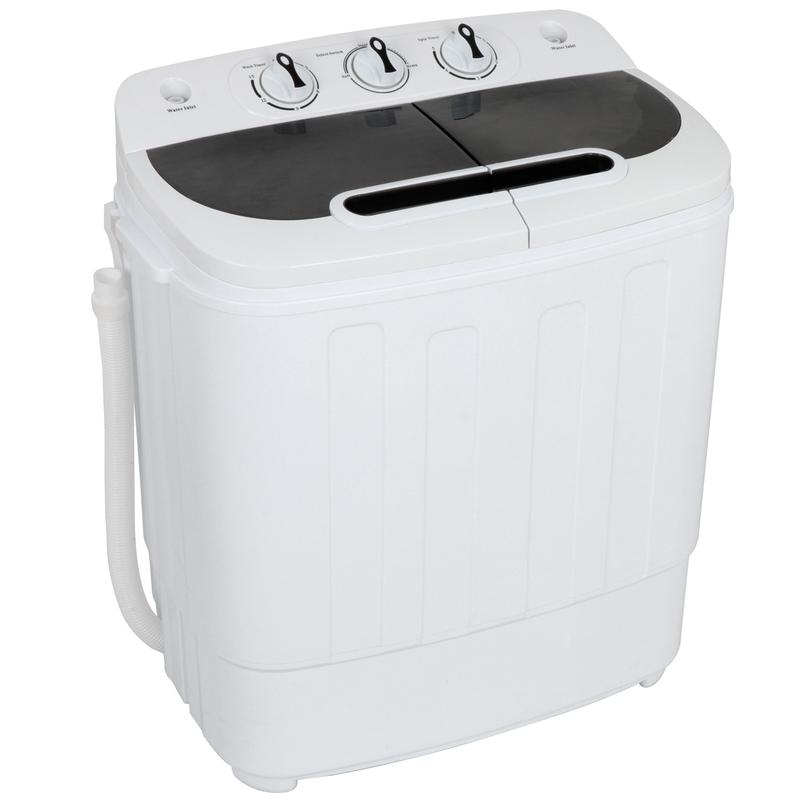 🎉New Year Mega Sale💥Segawe Mini Twin Tub Portable Washing Machine – Compact Washer and Spin Dryer with 13 lbs Capacity