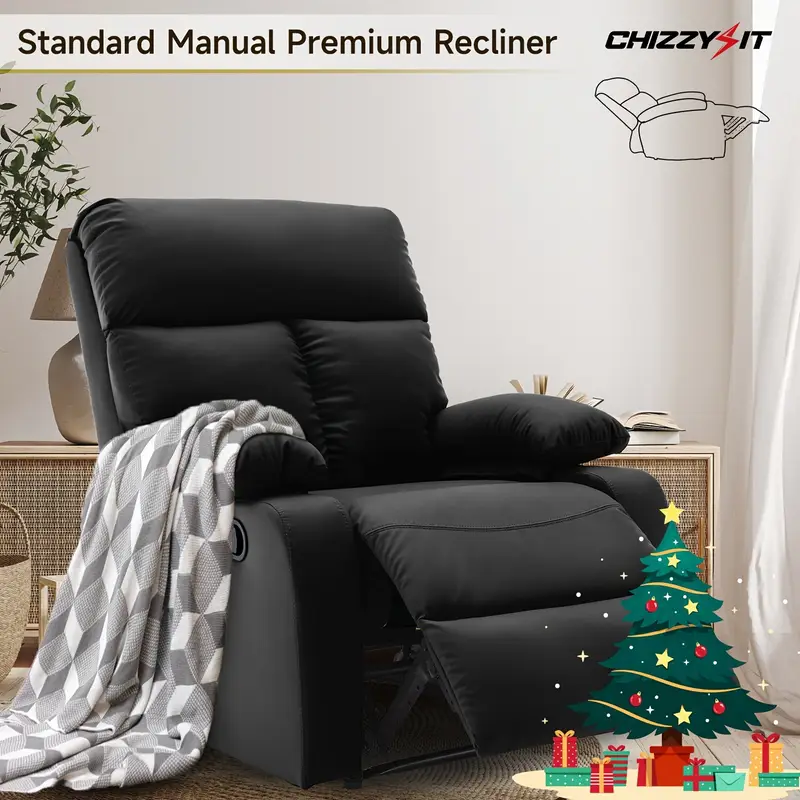 🎄2025 Christmas Sales🎅Chizzysit Manual Recliner Chair, Small Recliner Chairs For Adults