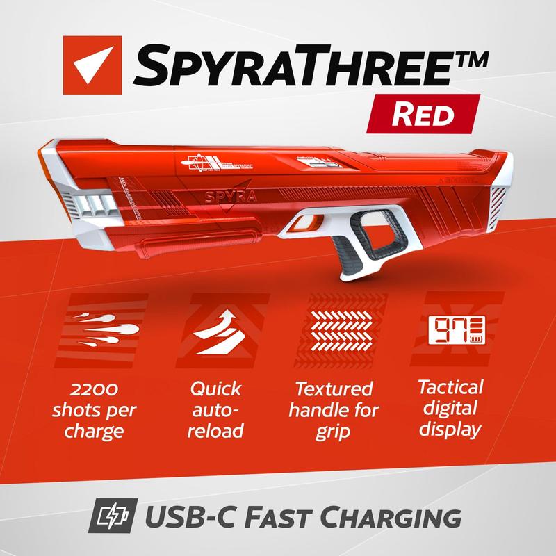 🎉New Year Mega Sale💥Buy 1 Get 1 Free🌟SPYRA Electric Water Blaster Outdoor Squirt Gun for Pool Games