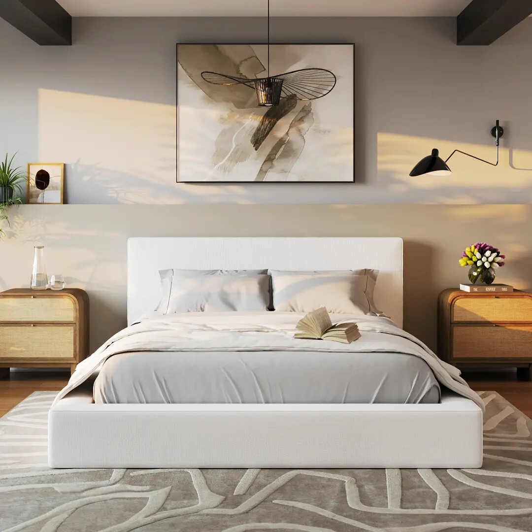 🔥Warehouse Clearance✨Last Day🛋️Ultra Bed Set: Bed Frame and Headboard
