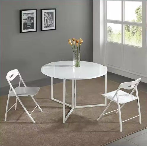 ⏳Last Day Sale GH₵258 ✨Buy one get one free✨Folding Round Table-space saver's dream😍