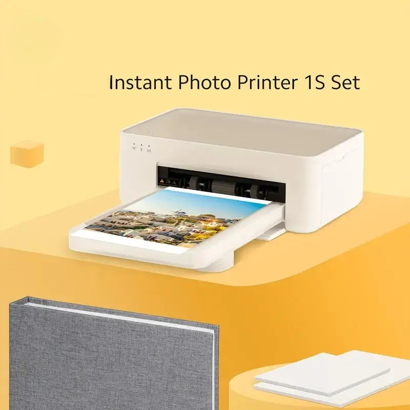 📸 Photo Printer 1S Set – Instant Prints from Phone or PC 💡 🖨️ High-Resolution | 6"/3" Paper Compatible | Fast Desktop Printing 🎁 Perfect Gift for Families & Creators 🔥 Hot Deal – Includes Bonus Paper & Ribbon Set!