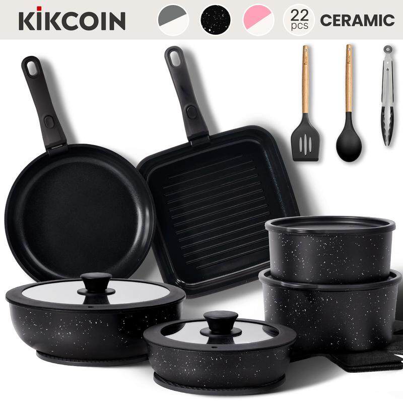 🎄2025 Christmas Sales🎅🔥 Flash Sale – 22pcs Detachable Handle Cookware Set! 🍳✨