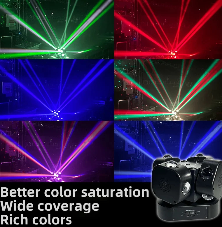 Upgraded Laser Light with Remote/Voice Control with 6 Arms