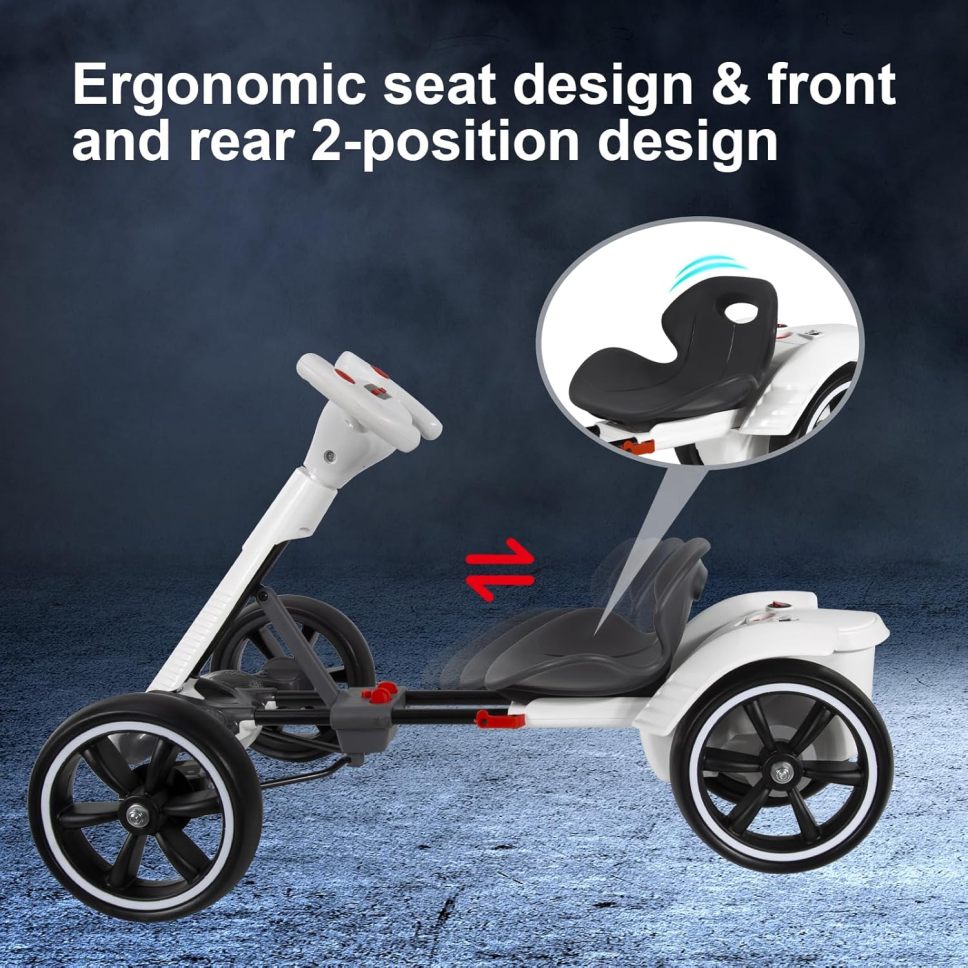 🔥Limited-time offer - Buy 1 Get 1 Free🔥Kids Electric Go-Kart, Foldable Four-Wheel Go-Kart, Equipped with a 390 Motor, 3-Hour Battery Life