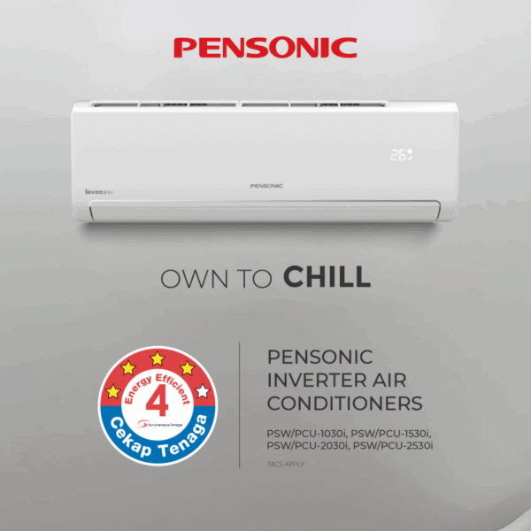 [ OWN TO CHILL ] Pensonic Inverter Air Conditioners 2.5HP |PSW/PCU-2530i