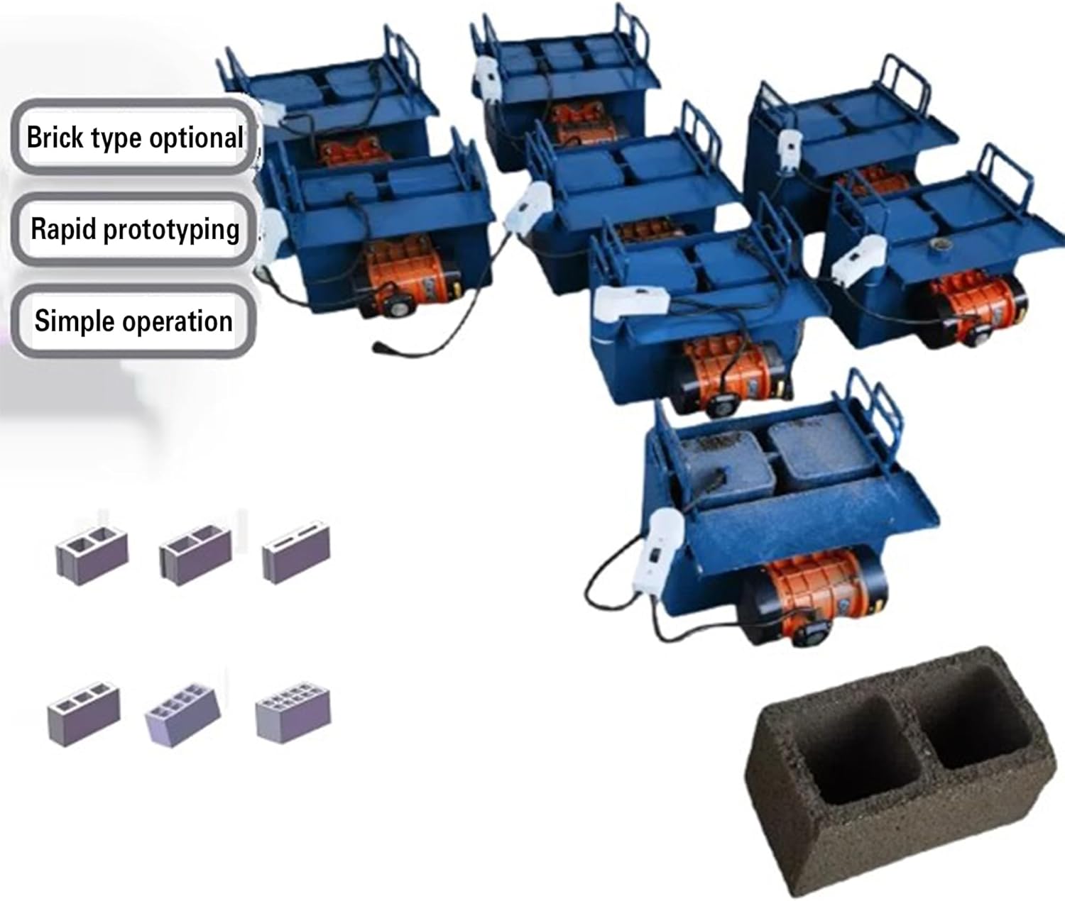⏰CLEARANCE SALE!⏰Portable Cement Block Machine for Construction & Paving Projects