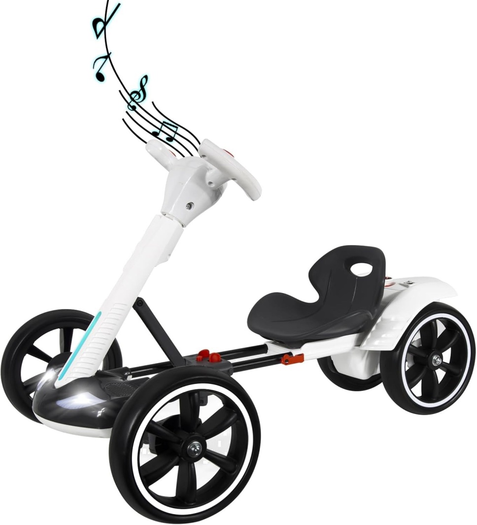 🔥Limited-time offer - Buy 1 Get 1 Free🔥Kids Electric Go-Kart, Foldable Four-Wheel Go-Kart, Equipped with a 390 Motor, 3-Hour Battery Life