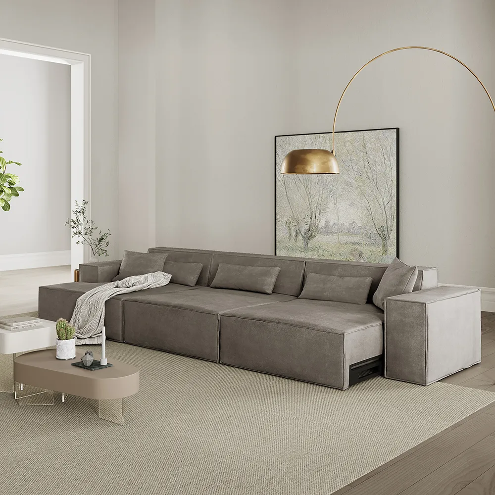 ⏰CLEARANCE SALE!⏰128.35" Power Sofa Bed Modular Sleeper Sofa