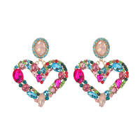 Heart-Shaped Diamond Earrings