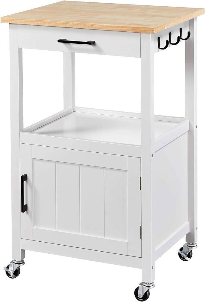 Mobile wooden cart