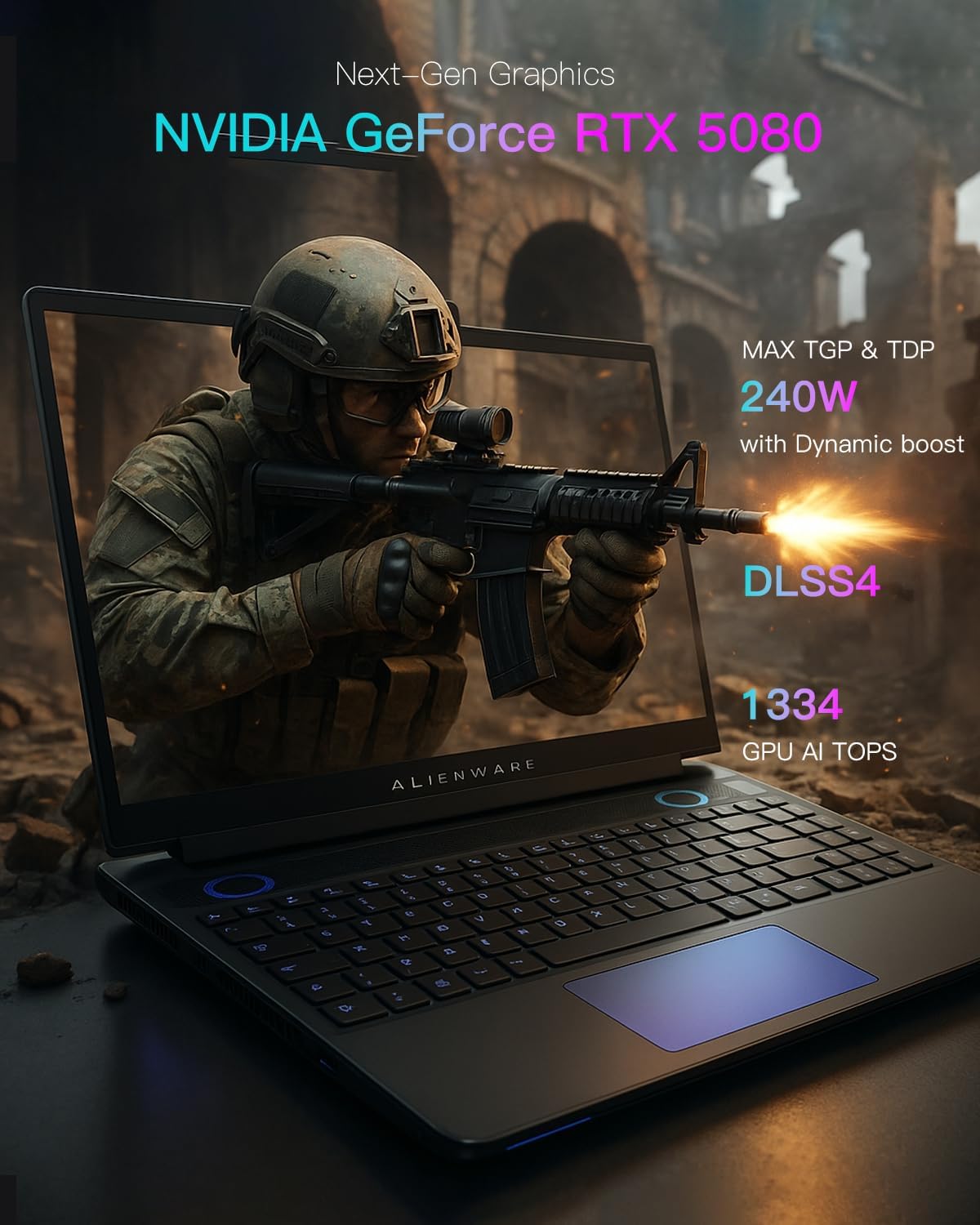 Alienware M15-15.6" FHD Gaming Laptop Thin and Light, i7-8750H Processor, NVIDIA GeForce Graphics Card, 16GB RAM, 1TB Hybrid HDD + 128GB SSD, 17.9mm Thick & 4.78lbs (Renewed)