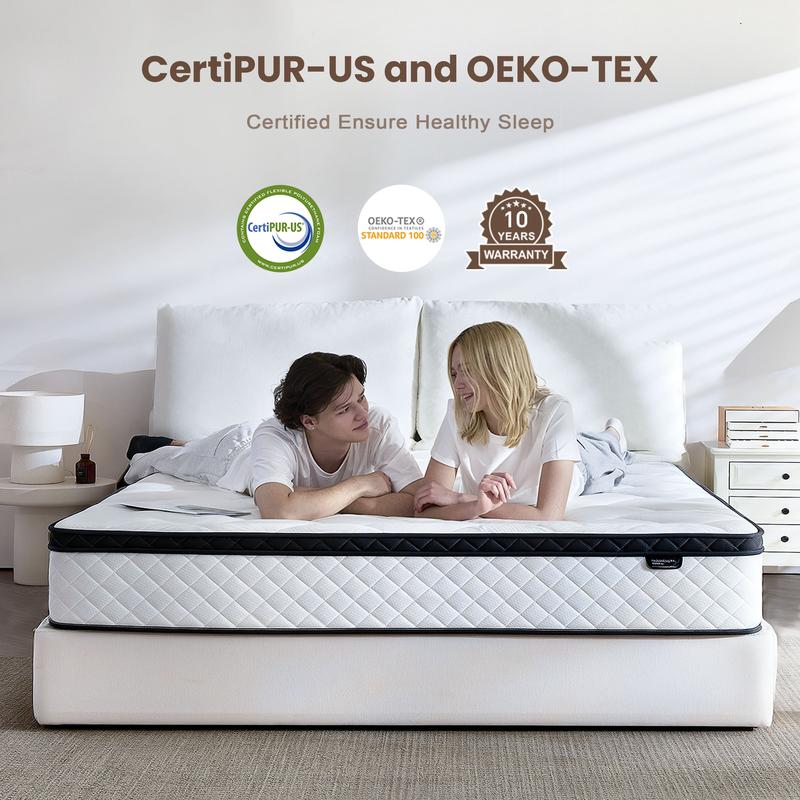 🎉Special Summer Offer!🛏️Mattress 10-12 Inch Hybrid Mattresses in a Box