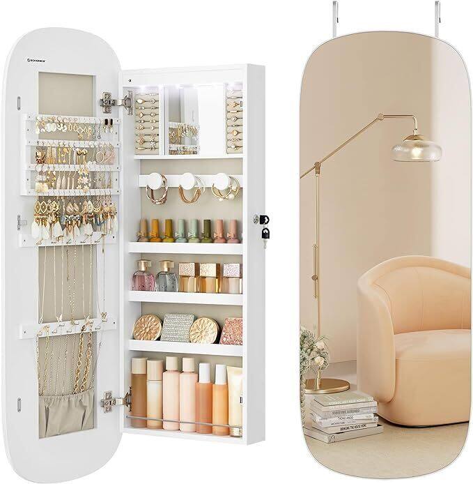 LED jewelry storage cabinet