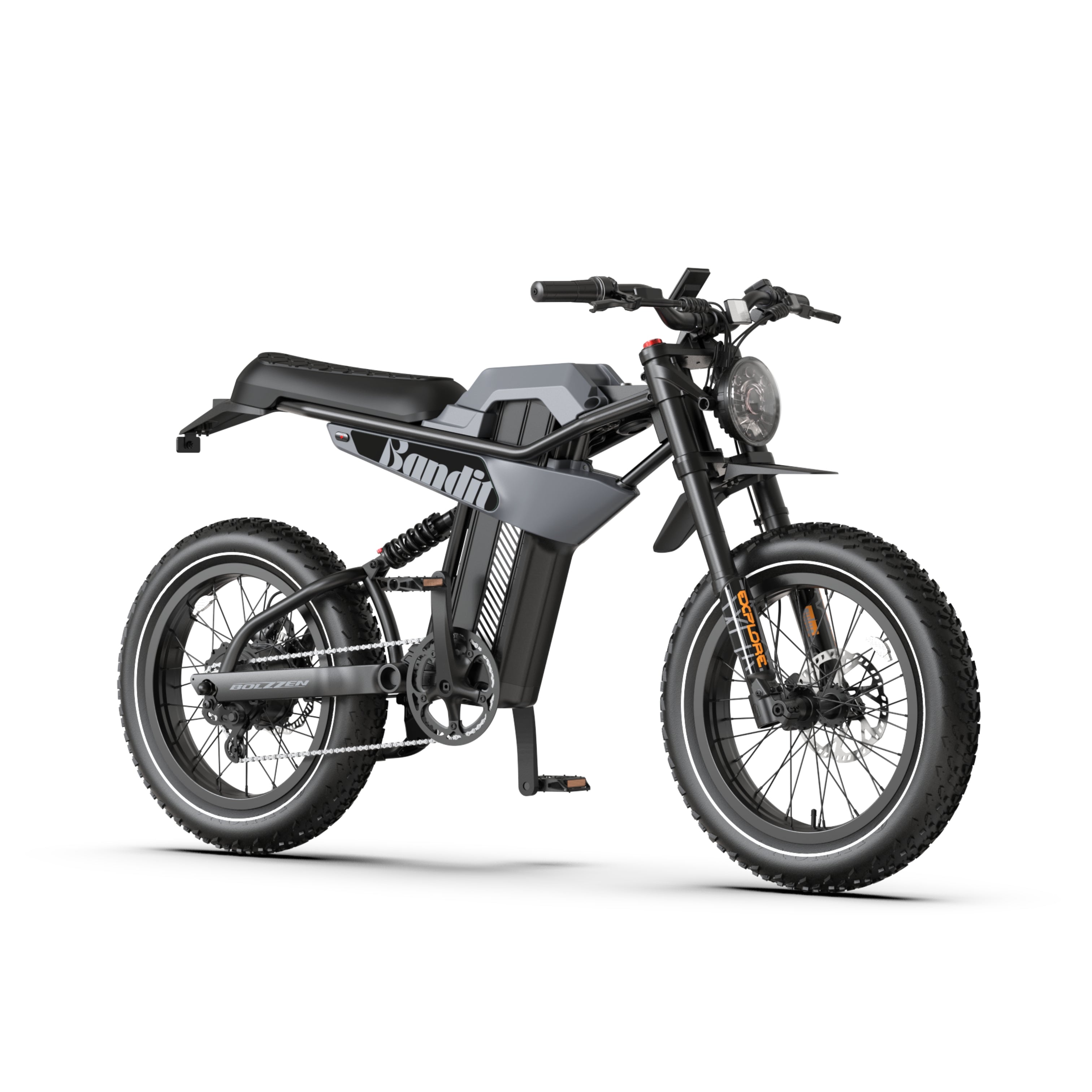 Bolzzen Bandit Fat tyre E-Bike 1200w (Peak motor power), 48V 20.4Ah