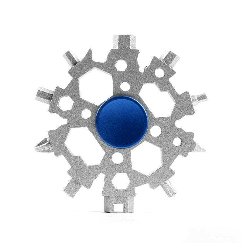 Snowflake Multi-Tool & Fidget Spinner, for Outdoor, Travel, Camping
