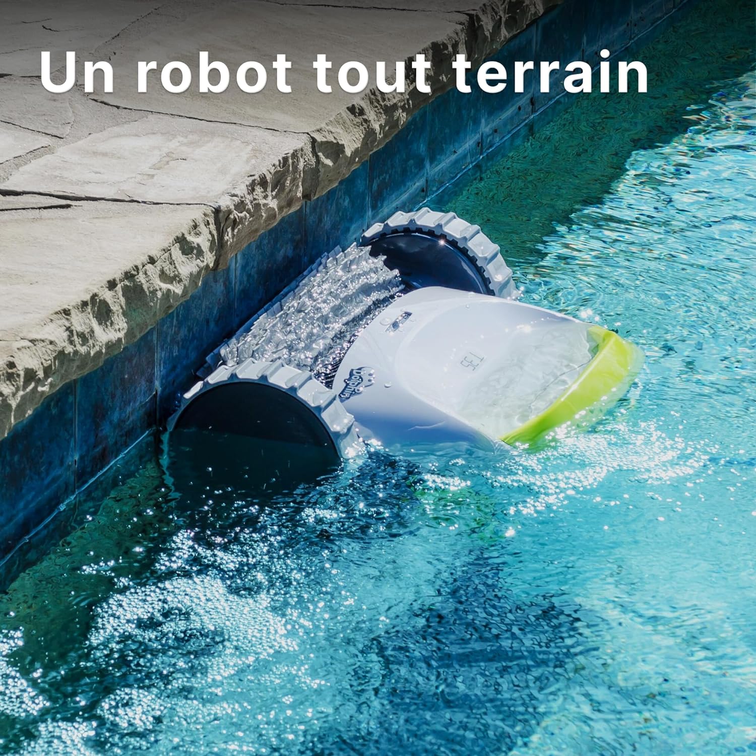 DOLPHIN T60 Electric Pool Cleaner Robot - Wall Cleaning, In-Ground Pool Up to 15 m