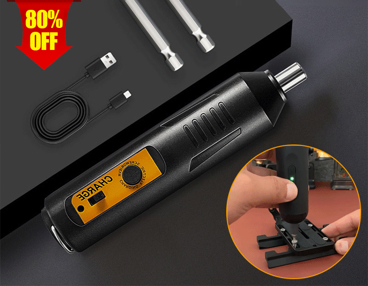 Electric screwdriver set, compact, portable, long-lasting, furniture for daily use