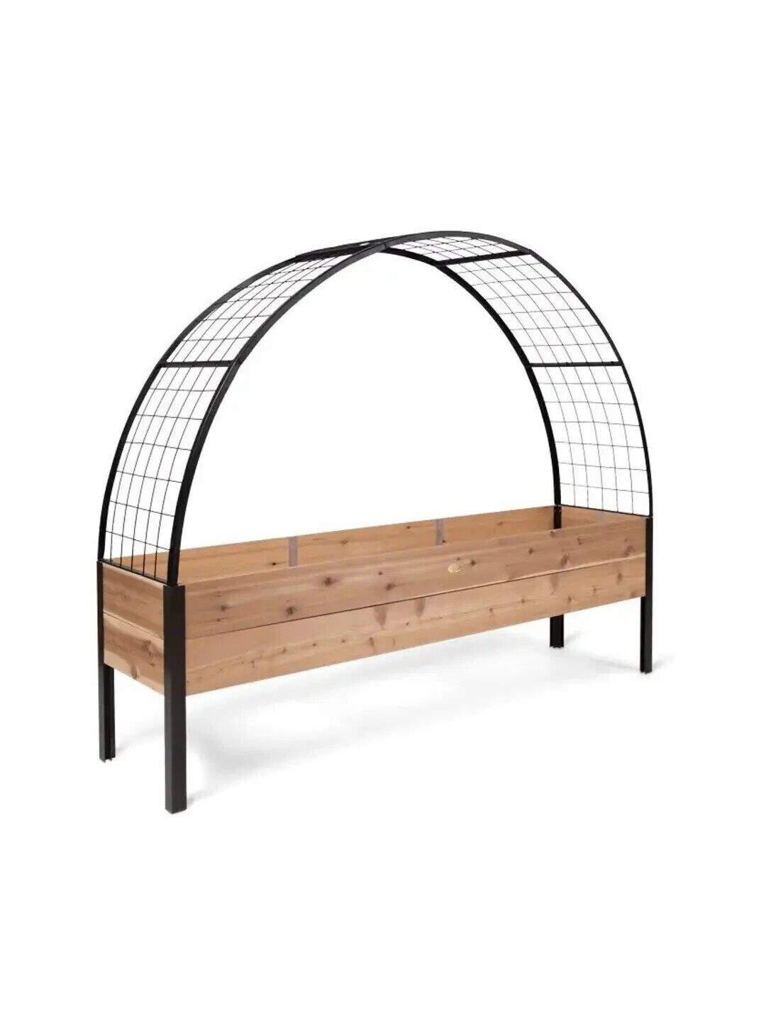 🌷Spring Clearance Sale ⚡ Limited Stock-Only $ 19.99 EACH🔥8' X 2' x 4' Self-Watering Eco-Stained Elevated Planter Box+ Arch Trellis