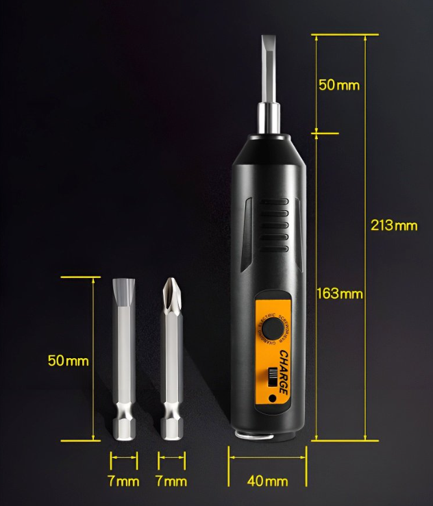 Electric screwdriver set, compact, portable, long-lasting, furniture for daily use