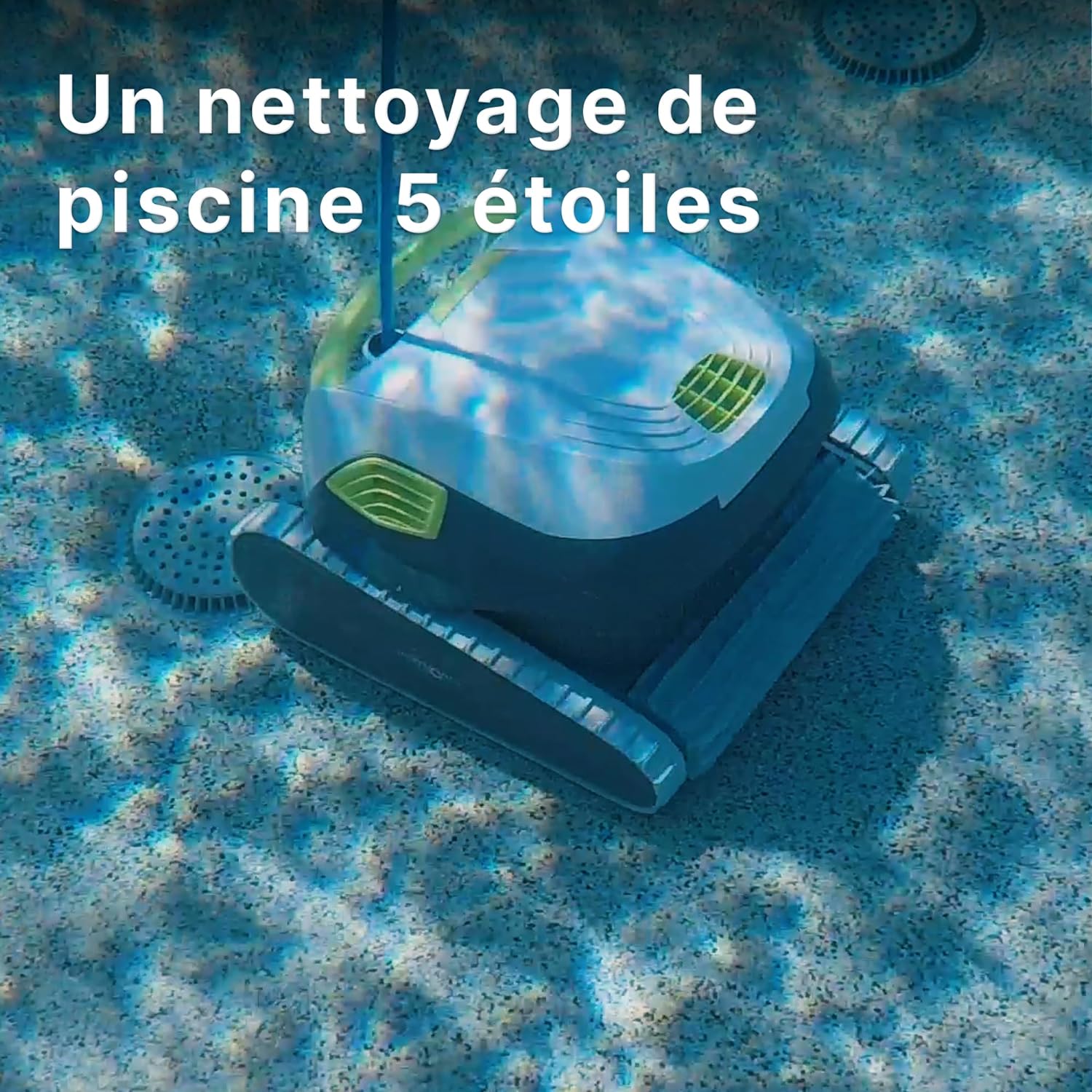 DOLPHIN T60 Electric Pool Cleaner Robot - Wall Cleaning, In-Ground Pool Up to 15 m