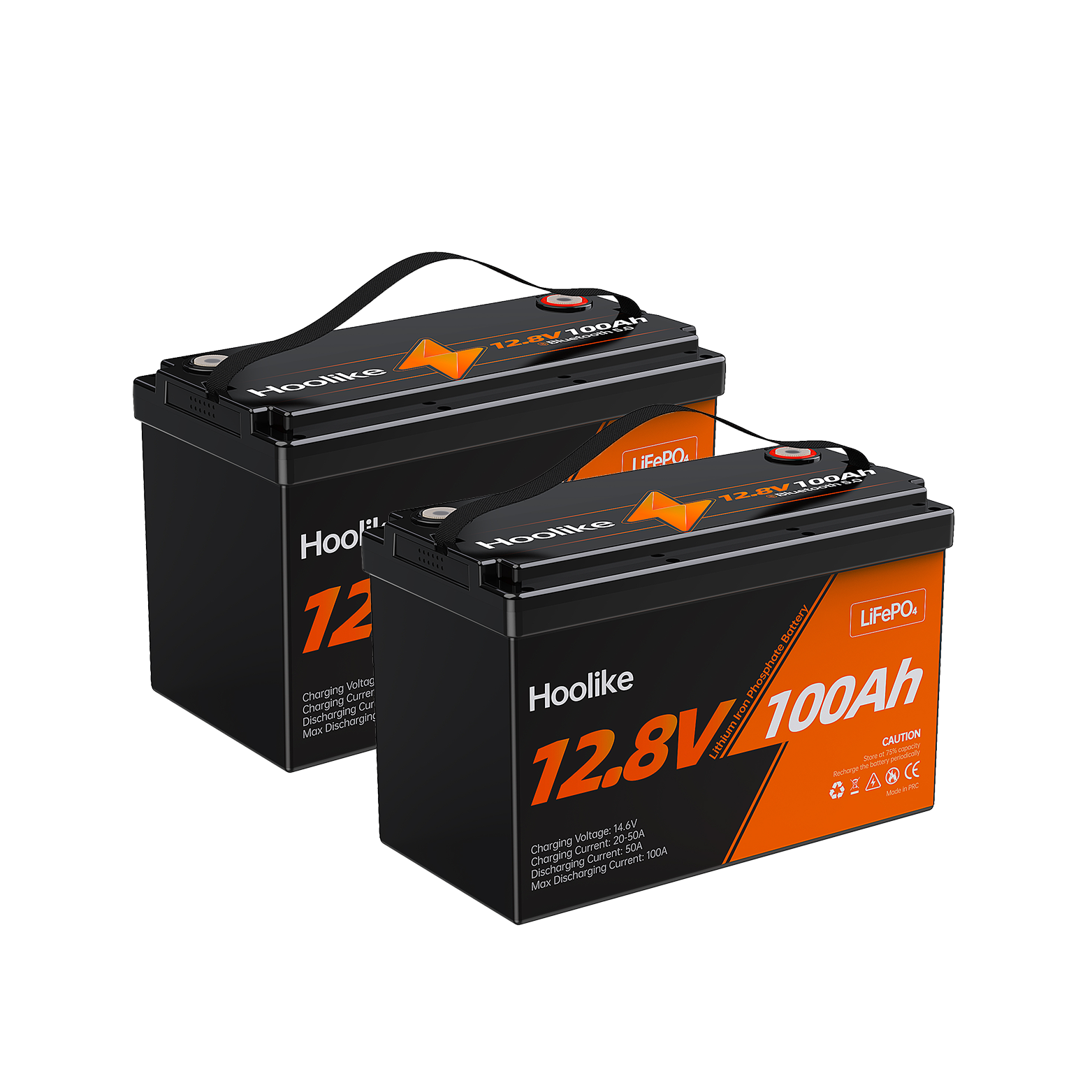 🔥LAST DAY 49.88% OFF🔥H00LIKE 12.8V 100Ah Lithium Iron Phosphate (LiFePO4) Battery