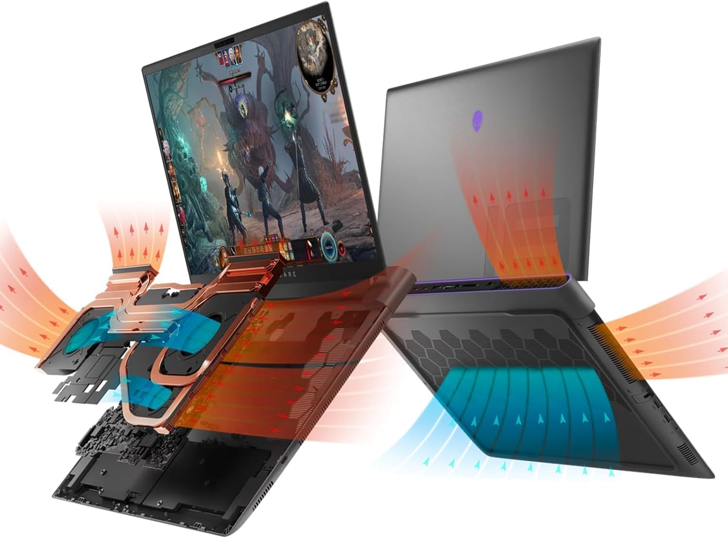 Alienware Dell M18 R2 Gaming Laptop, 18" QHD+(2560 x 1600) 165Hz, Intel 24-Core i9 14900HX, GeForce RTX 4090, 64 GB DDR5, 8 TB SSD, FHD Camera, Backlit Keyboard, Office 2019, Win11 Pro, Design Mouse
