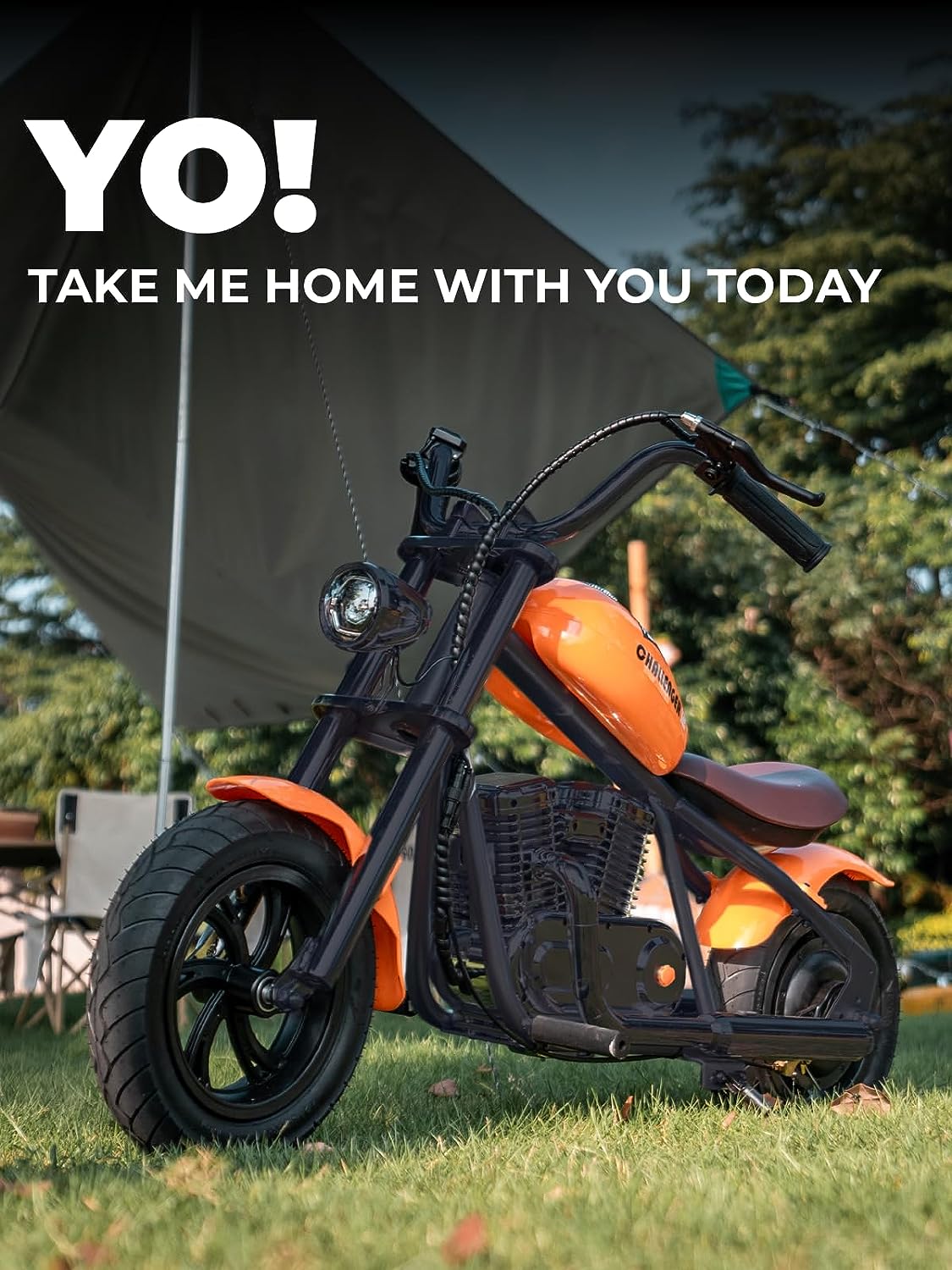 Kids Electric Motorcycle With Colorful Ambient Light