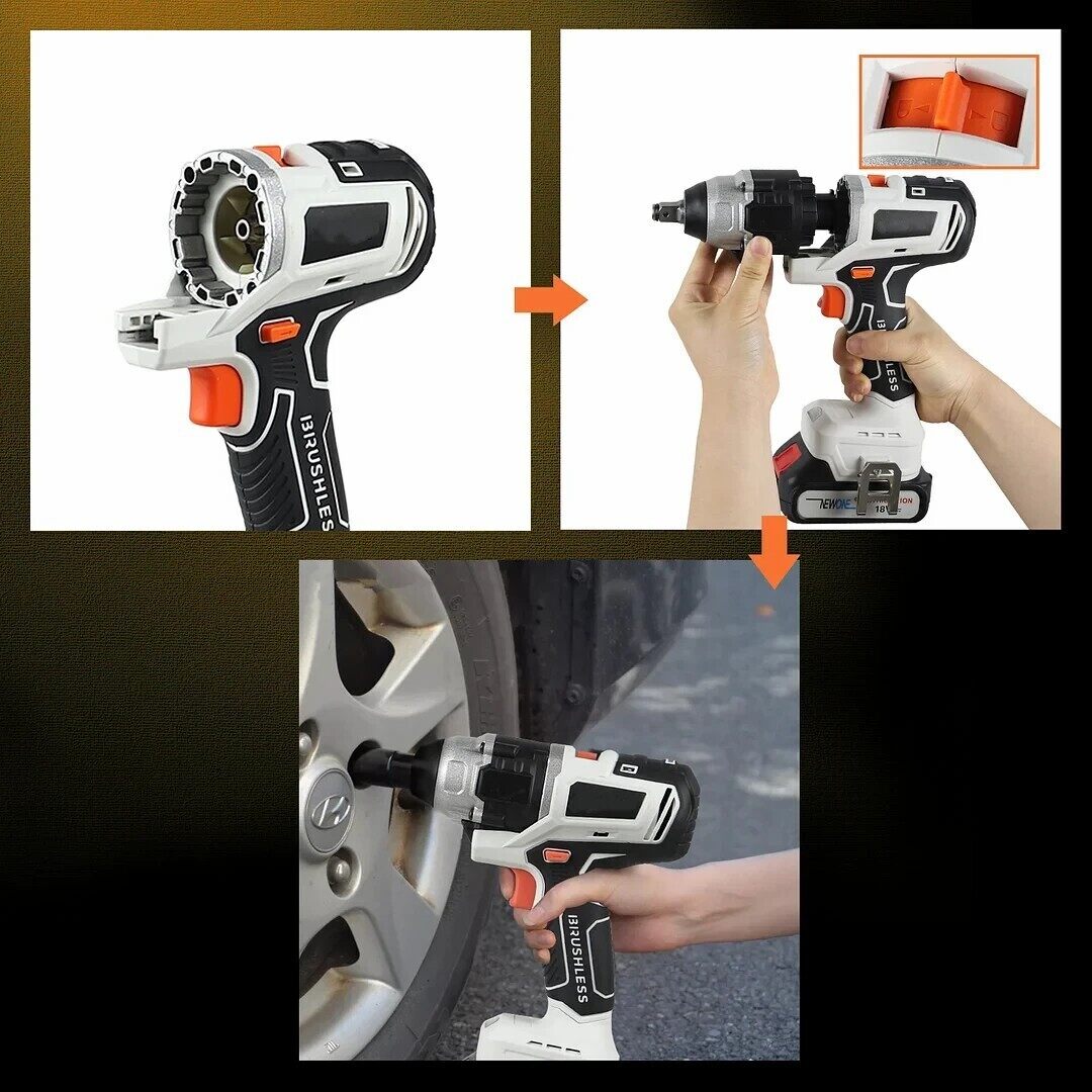10 in 1 Brushless Multifunctional Tools Impact Drill Cordless DIY Reciprocating Saw Sander Chainsaw 🎉