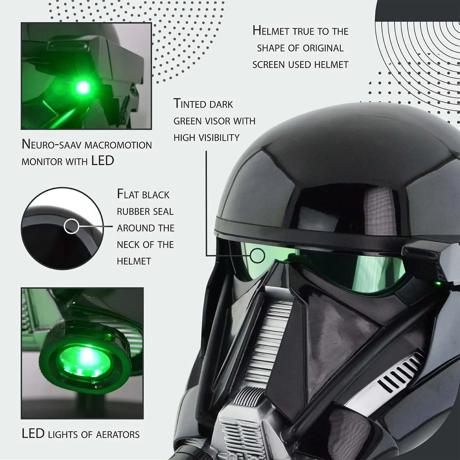 Death Trooper Helmet with LED