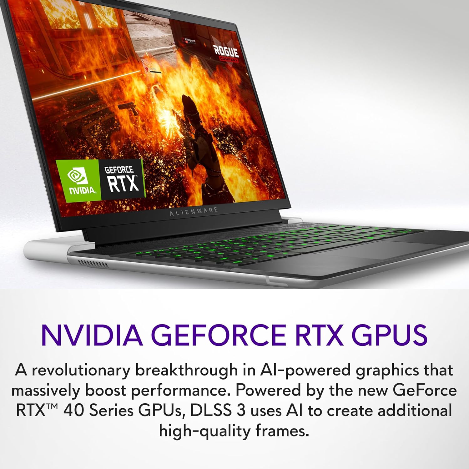 Alienware x14 R2 Gaming Laptop 14" QHD+ 165Hz G-Sync, Intel Core i7-13620H, NVIDIA GeForce RTX 4060 8GB, 32GB RAM, 1TB SSD, Windows 11 Home, AlienFX Backlit US Keyboard, Lunar Silver