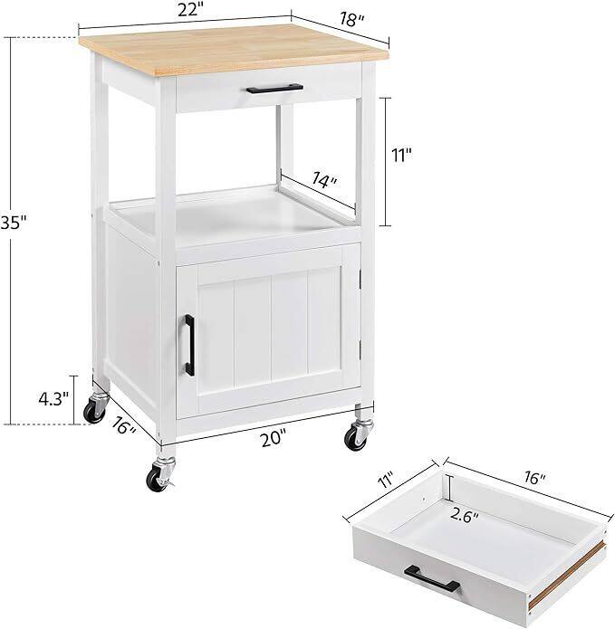 Mobile wooden cart