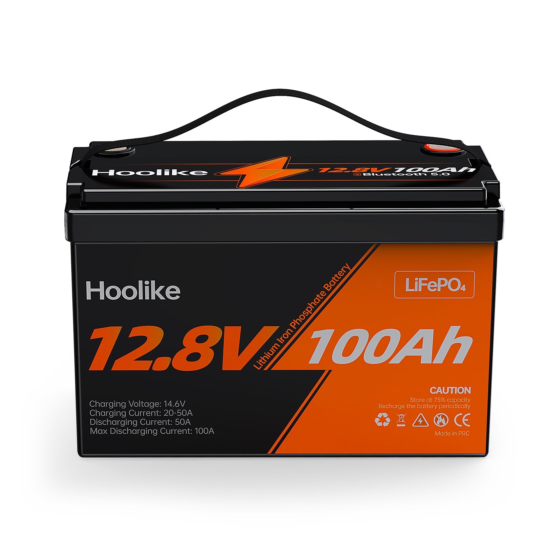 🔥LAST DAY 49.88% OFF🔥H00LIKE 12.8V 100Ah Lithium Iron Phosphate (LiFePO4) Battery