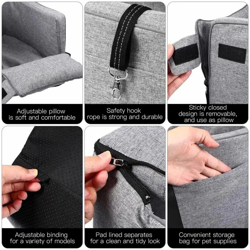 Portable Console Car Seat for Dogs
